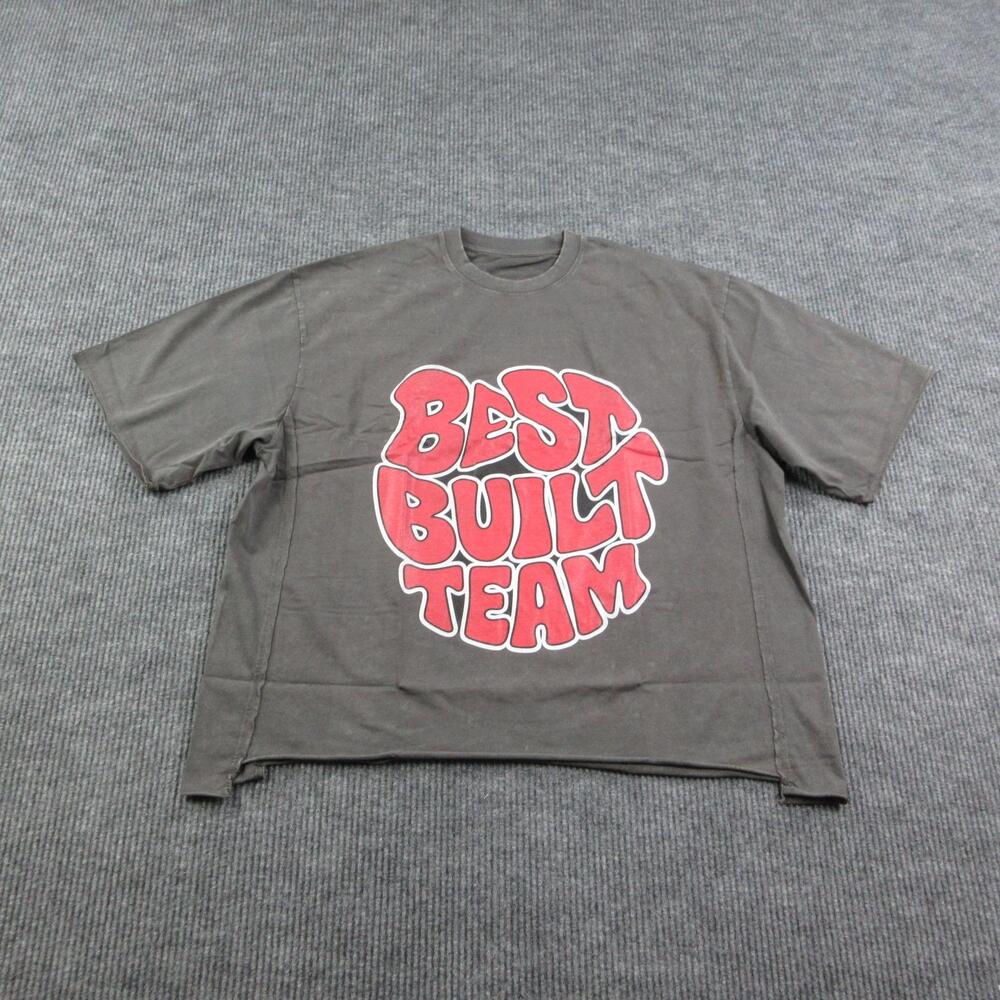 Best Built Team Shirt Mens 2XL Black Short Sleeve Relaxed Graphic Tee NWOT